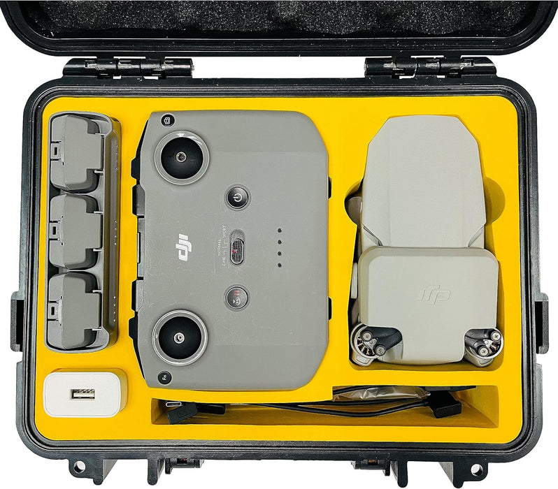 Waterproof Hard Case - Compact Portable Carrying Case for DJI Mini 2 SE/4K/Mini 2 Fly More Combo