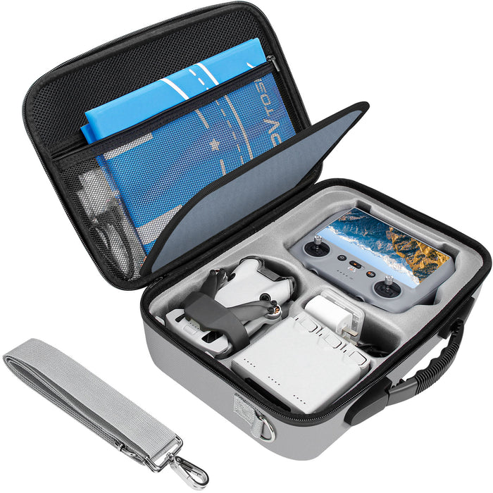 Mini 4 Pro RC 2 Case [CASE ONLY], Waterproof Shoulder Bag for DJI Mini 4 Pro Fly More Combo Accessories, Fits RC2 Remote with Sunshade