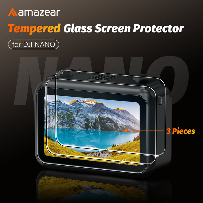 Screen Protector for DJI Nano Accessories, 3 Pack HD Full Protection Nano Tempered Glass 9H Multi Coated 2.5D Curved Nano Tempered Film Kit Scratchproof Oilproof
