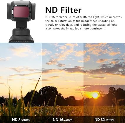 FPVtosky ND Filters Set for DJI Osmo Pocket 3/ Creator Combo