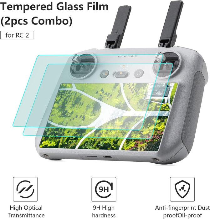 5-IN-1 Mini 4 Pro Accessories Bundle Kit, Dual Layer Mini 4 Pro Case, Sunshade Cover, RC 2 Lanyard, Propellers Holder, Lens Cap, 2*Screen Protector for DJI Min 4 Pro Accessories