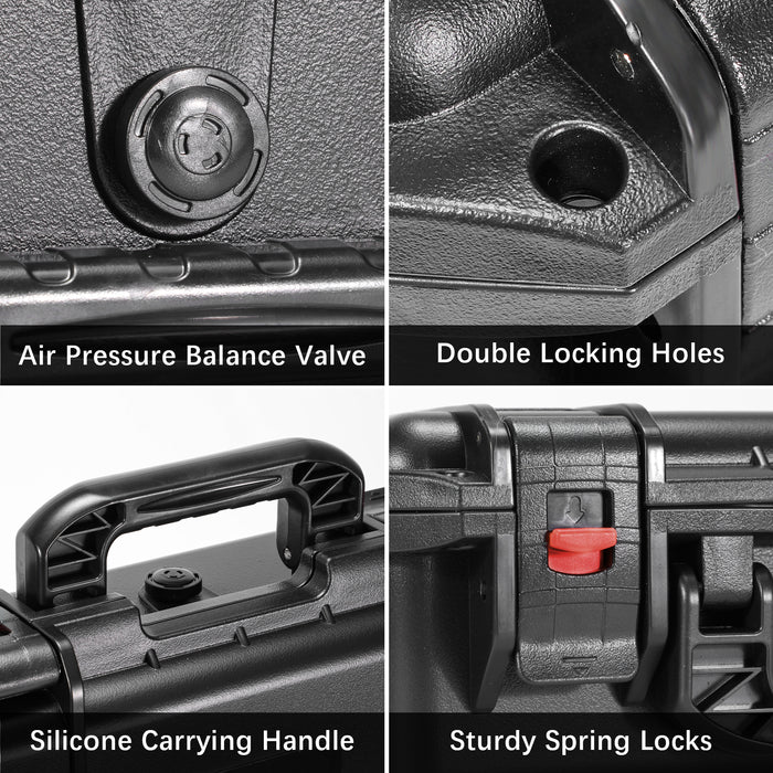 Waterproof Hard Case for DJI Flip, Fits RC2/RC-N3 Controller Accessory, with Portable Carrying Shoulder Strap [CASE ONLY]