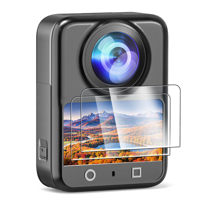 Screen Protector for DJI OSMO 360 Accessories, Ultra HD Osmo360 2 Pack Tempered Glass, 9H Hardness Anti-Fingerprint Scratch Resistant Display Film Full Screen Protection