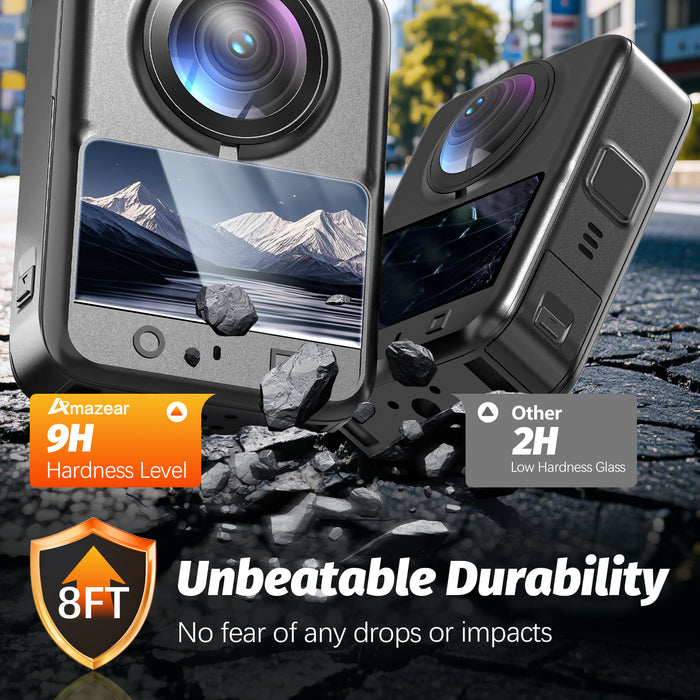 Screen Protector for DJI OSMO 360 Accessories, Ultra HD Osmo360 2 Pack Tempered Glass, 9H Hardness Anti-Fingerprint Scratch Resistant Display Film Full Screen Protection