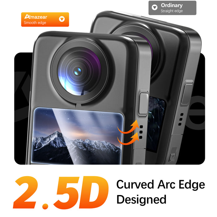 Screen Protector for DJI OSMO 360 Accessories, Ultra HD Osmo360 2 Pack Tempered Glass, 9H Hardness Anti-Fingerprint Scratch Resistant Display Film Full Screen Protection