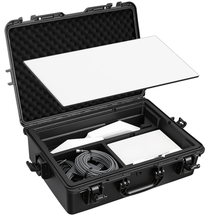 Hard Case for Starlink Gen 3 Standard Kit (29.5"×20.5"×9.5"), Fits Entire Kit with Kickstand & Base - Waterproof Shockproof Travel Box with Custom Foam