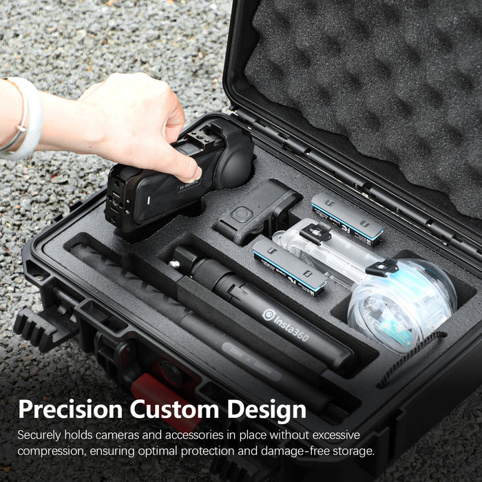 Waterproof Carrying Case for Insta360 X5, Insta360 X4, Insta360 X3 Camera and Other Accessories(Case Only)