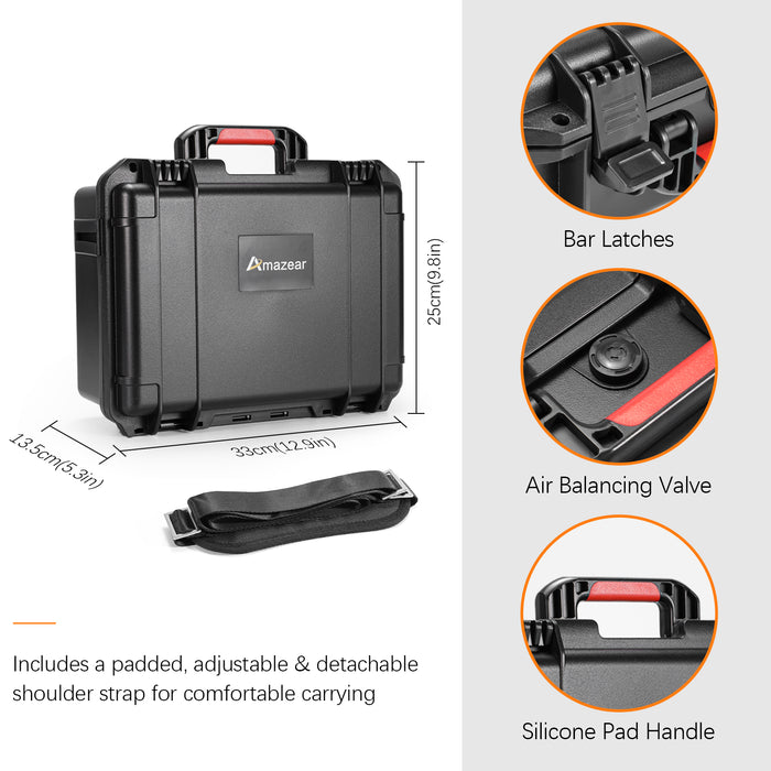 Waterproof Carrying Case for Insta360 X5, Insta360 X4, Insta360 X3 Camera and Other Accessories(Case Only)