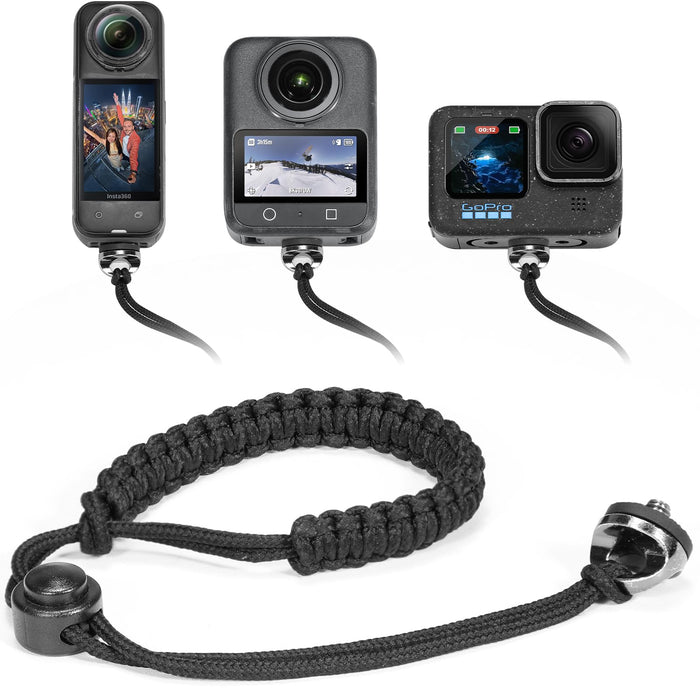 Camera Wrist Strap - Universal 1/4" Thread Screw Safety Strap Compatible with DJI Osmo 360, INSTA 360 X5/4, Action 5 Pro, Go Pro Hero Accessories, Soft Anti-Slip Wristband