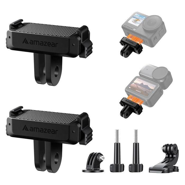 AMAZEAR Magnetic Mount for DJI OSMO Action 6 & Nano Accessories (2 Pack)
