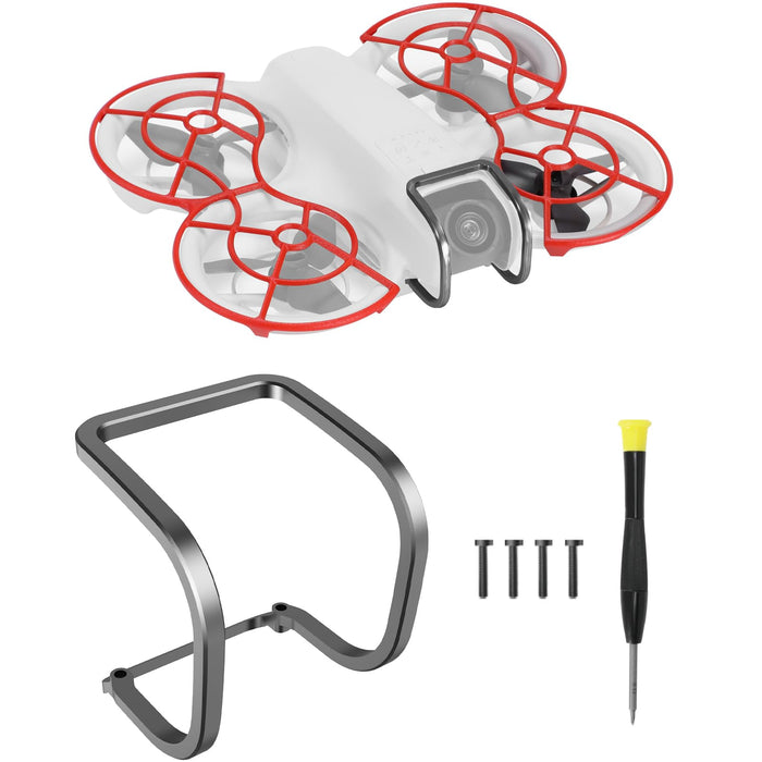 FPVtosky 2-in-1 Accessories Bundle Kit for DJI Neo, Neo Gimbal Bumper Guard+Propeller Guard Protector, Solid Anti-Collision Safety Protection Bar for Neo Drone Accessories