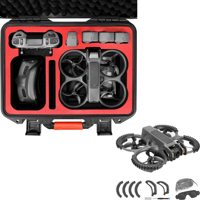 Avata 2 Waterpoof Hard Case + 3-IN-1 Avata 2 Safety Accessories Bundle Kit