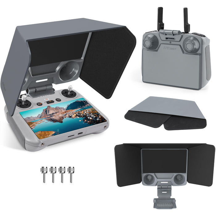 FPVtosky RC 2 Controller Sun Hood Cover for DJI Mini 4 Pro, DJI RC 2 Joysticks Protector for DJI Ari 3 Accessories, Dji Mini 4 Pro Drone Controller Screen Protection, DJI Mini 4 Pro Accessories