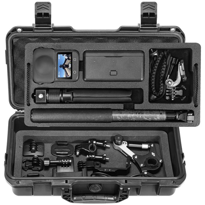 Osmo 360 Hard Case, Dual Layer IP67 Waterproof Shockproof Carrying Case for DJI Osmo 360 Adventure Combo Accessories, Portable Compact Carrier Lightweight