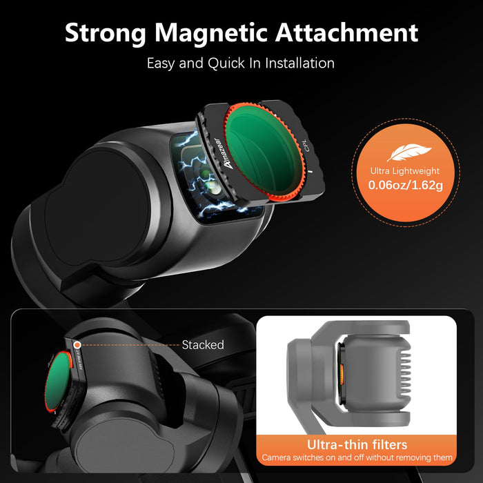 Filters Kit for DJI Osmo Pocket 3 Accessories