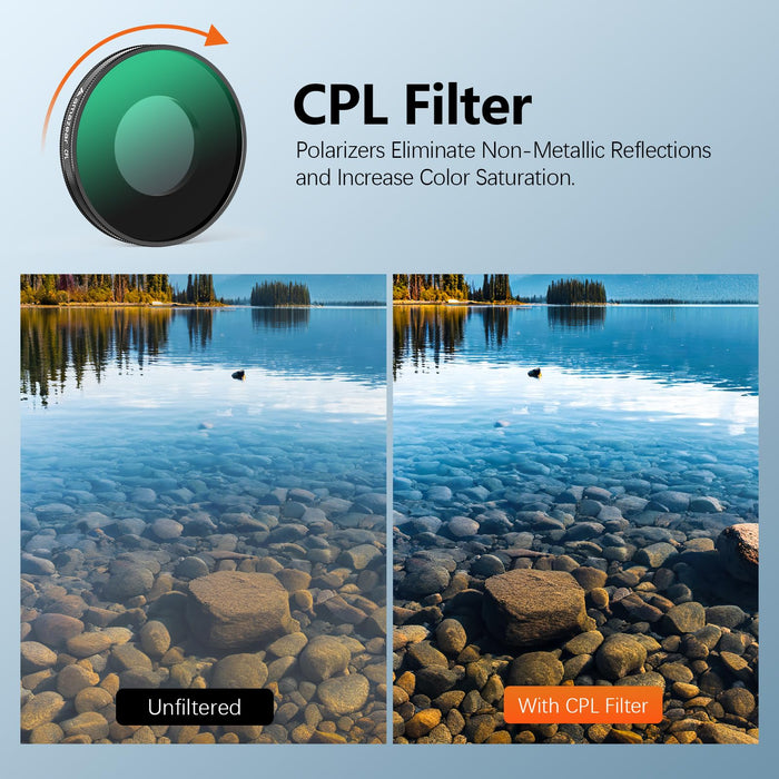 ND & CPL Filters Set for Insta360 Go Ultra, Insta 360 Accessories ND8 + ND16 + ND32 + CPL Replacement Lens Filters Kit | 4 Pack | Optical Glass | HD | Oil Resistant | Easy to Use |