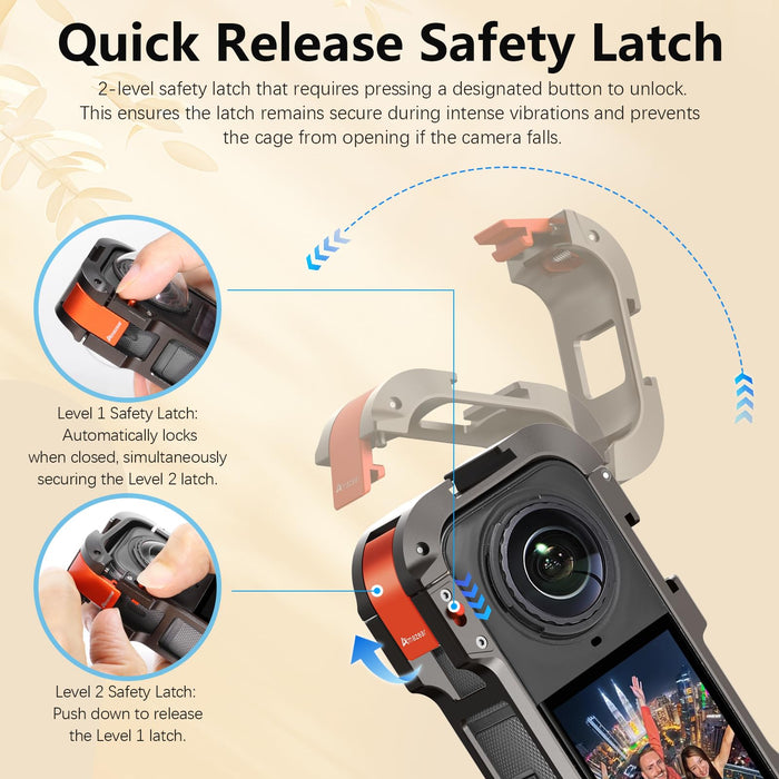 Metal Protective Case for Insta360 X5 Accessories