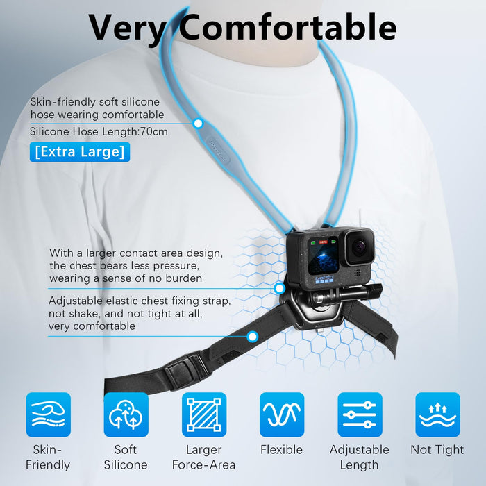 Magnetic Neck Holder for Action Camera Accessory