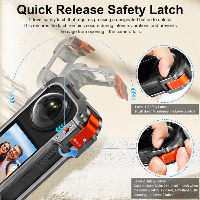 Metal Protective Case for Insta360 X4 Accessories