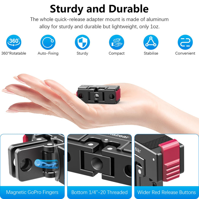 Magnetic Quick-Release Mount for OSMO Action 360,Action Camera