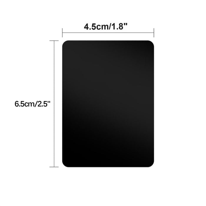 Metal Plate for DJI OSMO Pocket 3 Magnetic Mount or Cage (9 Pack), Stick-on Iron Sheet with Back Adhesive for Magnets, Square, Black