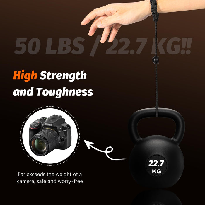 Camera Wrist Strap - Universal 1/4" Thread Screw Safety Strap Compatible with DJI Osmo 360, INSTA 360 X5/4, Action 5 Pro, Go Pro Hero Accessories, Soft Anti-Slip Wristband