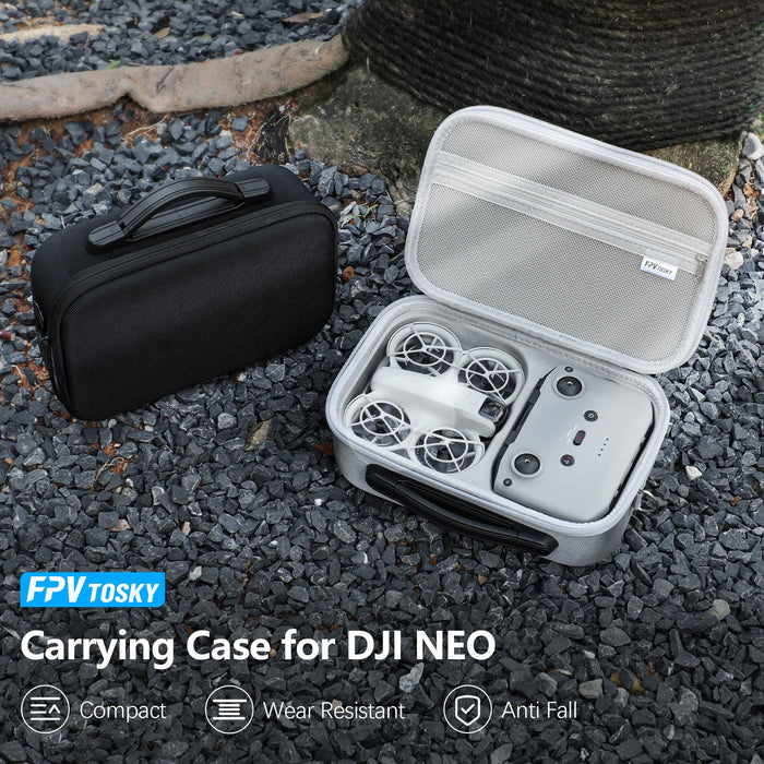 Carrying Case Drone Portable Bag for DJI Neo Fly More Combo Compact Bag with RC-N3 Storage Drone Accessories Gray