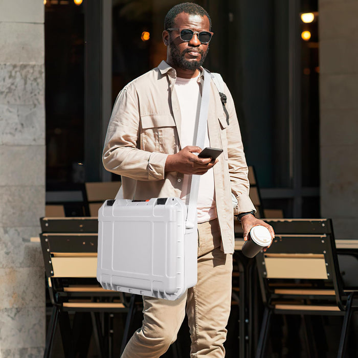 Shoulder Strap for Various Types of Amazear Protective Hard Cases Carrying Strap (Grey)