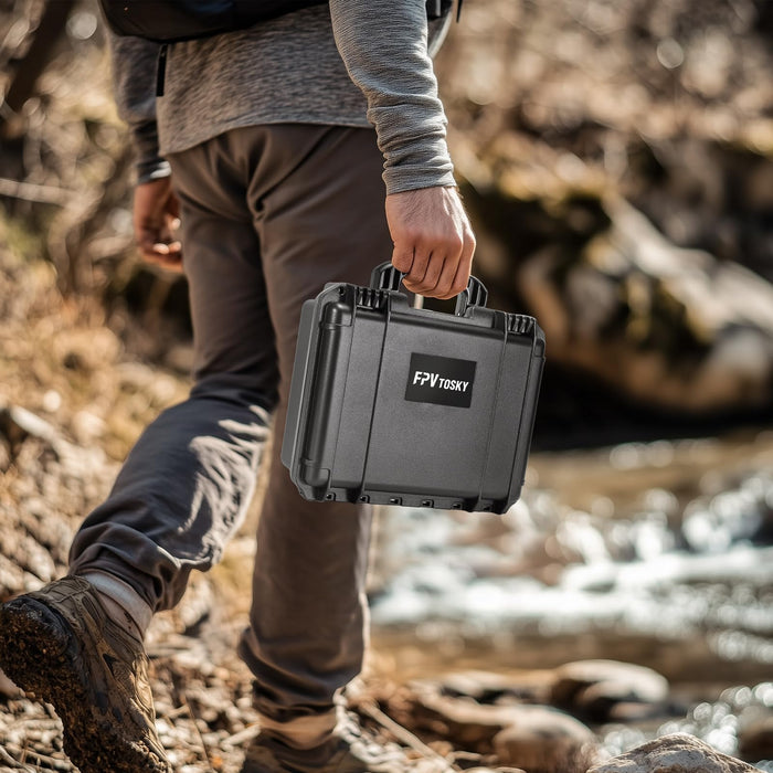 FPVtosky Hard Case for DJI Flip Drone, Compact Waterproof Carrying Case for DJI Flip with RC-N3, 3 Batteries and More Accessories [CASE ONLY]