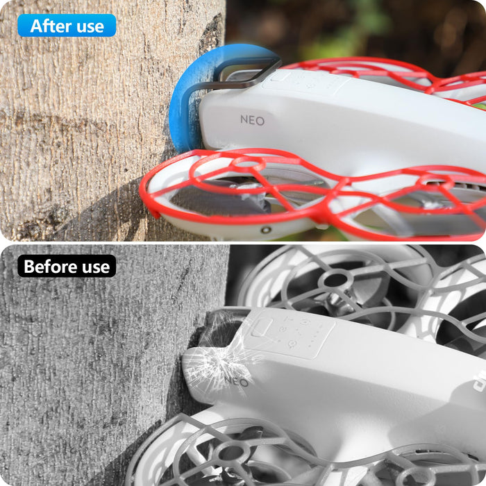 FPVtosky 2-in-1 Accessories Bundle Kit for DJI Neo, Neo Gimbal Bumper Guard+Propeller Guard Protector, Solid Anti-Collision Safety Protection Bar for Neo Drone Accessories