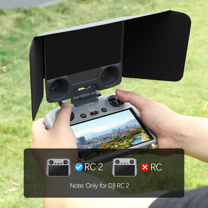 FPVtosky RC 2 Controller More Protector Kit for DJI Mini 4 Pro / Flip Accessories, Kit includes RC 2 Sun Hood Cover, RC 2 Lanyard, RC 2 Screen Protection x 2, RC 2 Accessories, Air 3 Accessories
