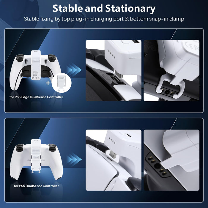 Battery Pack Compatible with PlayStation 5 DualSense Controller（White）
