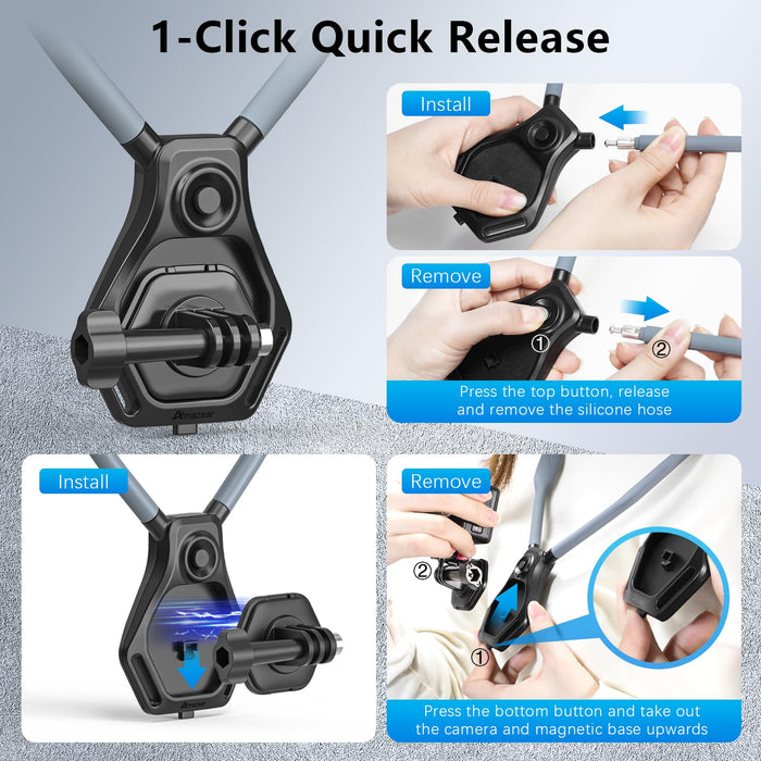 Magnetic Neck Holder for Action Camera Accessory