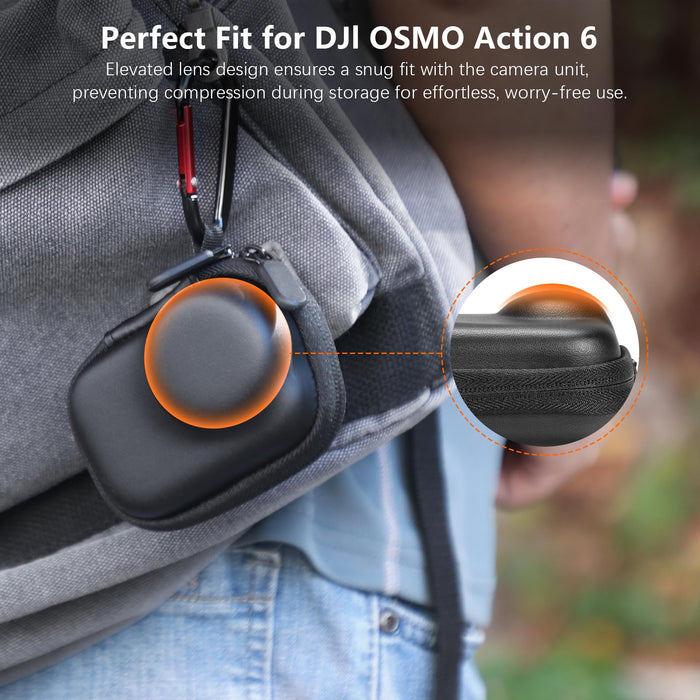 AMAZEAR Carry Case for DJI OSMO Action 6 Machine With Metal Cage