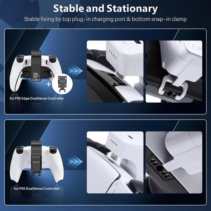Battery Pack Compatible with PlayStation 5 DualSense Controller（Black）