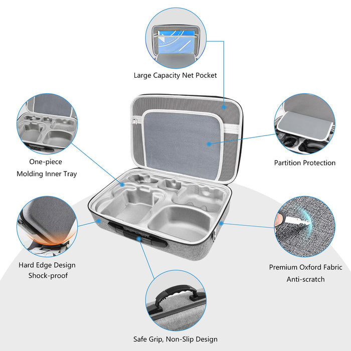 FPVtosky Avata 2 Carrying Bag for DJI Avata 2 Accessories, DJI Avata 2 Fly More Combo Hard Bag, Portable Travel Carrying Case for DJI Aavat 2 Drone Accessories