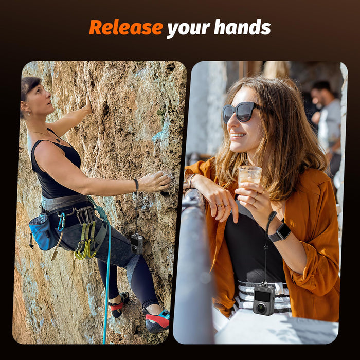 Camera Wrist Strap - Universal 1/4" Thread Screw Safety Strap Compatible with DJI Osmo 360, INSTA 360 X5/4, Action 5 Pro, Go Pro Hero Accessories, Soft Anti-Slip Wristband