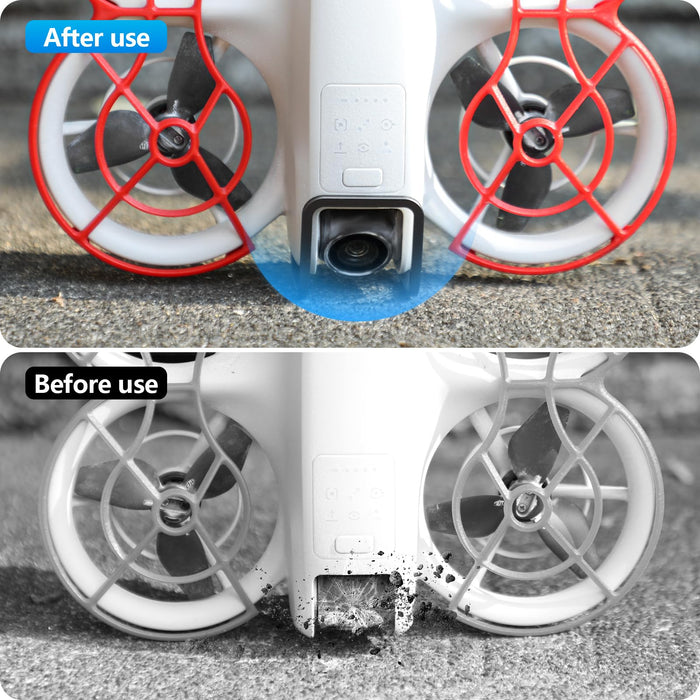 FPVtosky 2-in-1 Accessories Bundle Kit for DJI Neo, Neo Gimbal Bumper Guard+Propeller Guard Protector, Solid Anti-Collision Safety Protection Bar for Neo Drone Accessories