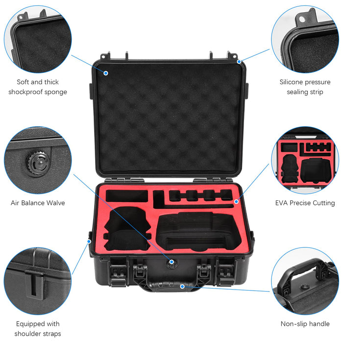 FPVtosky Hard Case for DJI Mini 5 Pro/Fly More Combo/Plus, Waterproof Carrying Case for Mavic Mini5 Pro RC 2 Accessories [ CASE ONLY ]