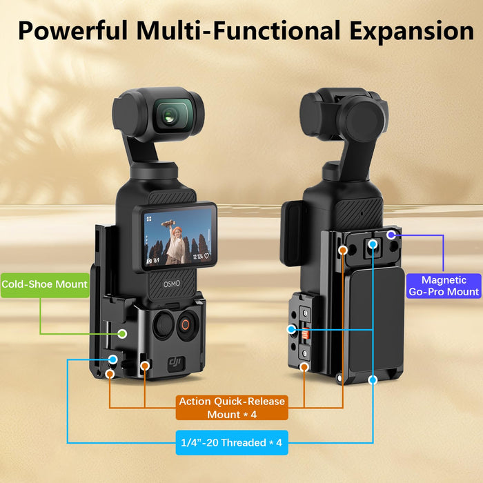 Metal Magnetic Mount Cage for DJI OSMO Pocket 3