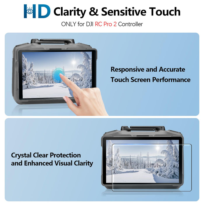 FPVtosky Lanyard & Screen Protector for DJI RC Pro 2, [2 Packs] HD Tempered Glass Film for DJI Mavic 4 pro Remote Controller Accessories [ONLY for RC PRO 2]