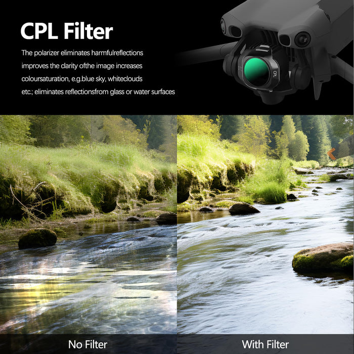 Mini 5 Pro ND Filter Set, Filters Kit Compatible with DJI Mini 5 Pro Accessories, 6 Pack (CPL, ND16, ND32, ND64, ND128, ND256)