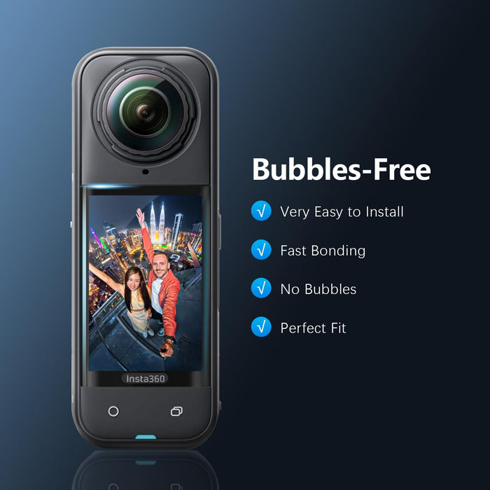 Screen Protector and Lens Cap Combo for Insta360 X5 (X4) Accessories