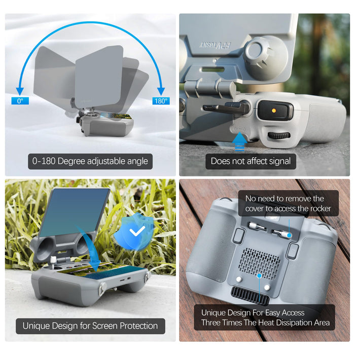 FPVtosky RC 2 Controller Sun Hood Cover for DJI Mini 4 Pro, DJI RC 2 Joysticks Protector for DJI Ari 3 Accessories, Dji Mini 4 Pro Drone Controller Screen Protection, DJI Mini 4 Pro Accessories