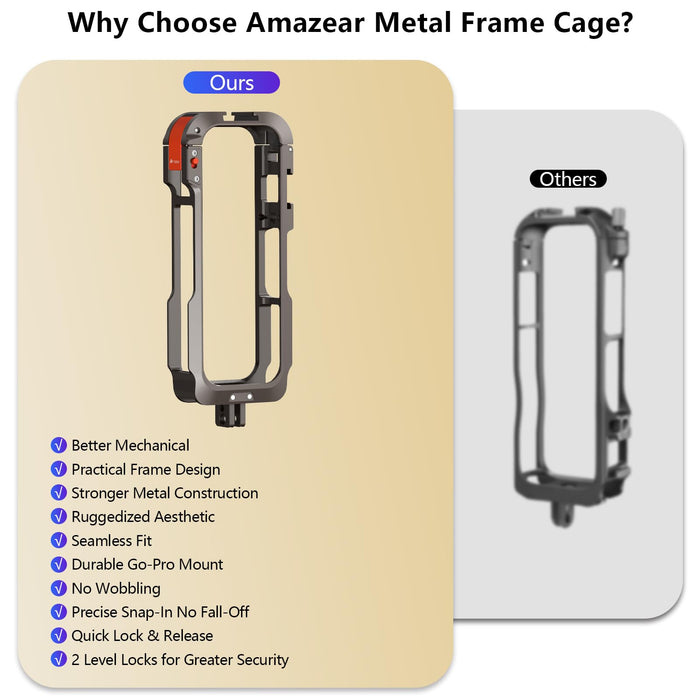 Metal Protective Case for Insta360 X5 Accessories