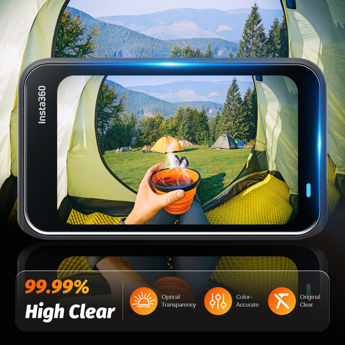 Screen Protector for Insta360 GO Ultra Accessories (3 Pack), Insta 360 Go-Ultra Action Camera Tempered Glass Screen Protective Film, 9H Hardness, Touch Sensitive, Ultra Clear