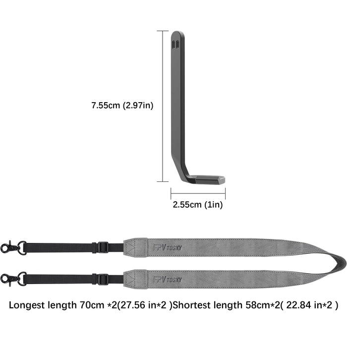 FPVtosky Balance Lanyard for DJI RC/RC 2 Controller, Lanyard Neck Strap for DJI Flip/Mini 5 Pro/Mini 4 Pro/Mini 3/Mini 3 Pro/Air 3S/Remote Controller Accessories [Not for RC pro]