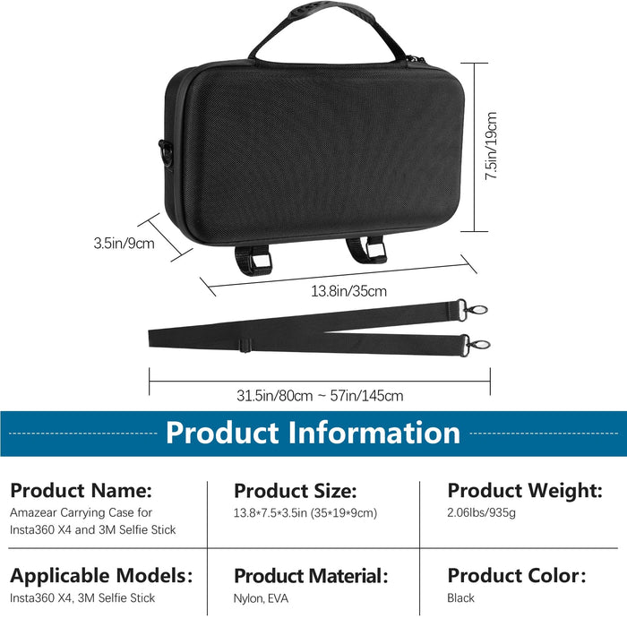 Carrying Case for Insta360 X5 Accessories