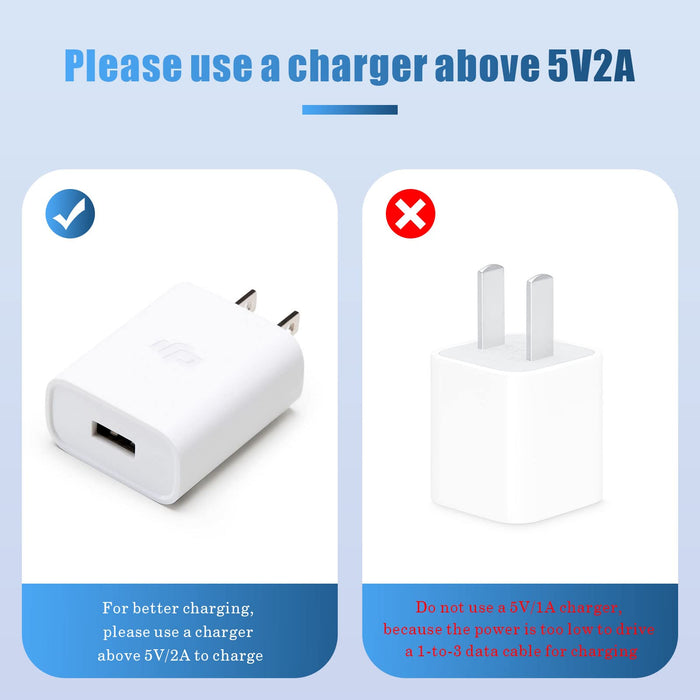 Charger USB-C for DJI Flip, Mini 4 pro, Mini 3, Neo, Mavic 3, Avata 2, FPV, Air 3 Accessories, RC2 3-in-1 Cable 3A Fast Charging,Nylon Braided Cord for DJI Drone Remote Controller Battery-4ft