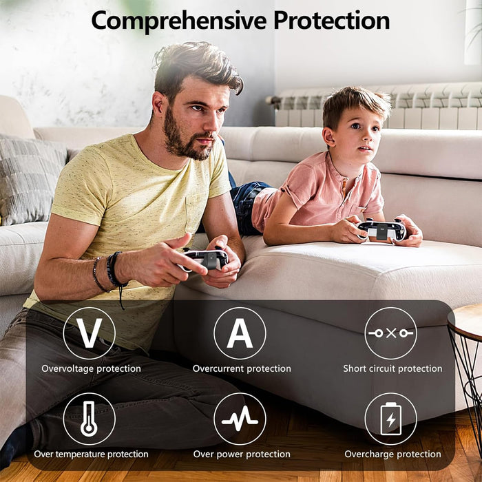 Battery Pack Compatible with PlayStation 5 DualSense Controller（Black）